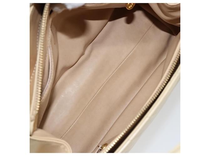 Chanel V Stitch Leather Beige - vista 5
