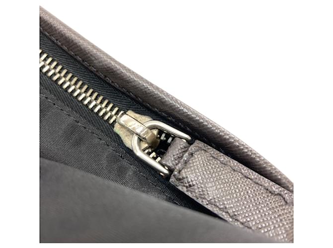 Borsa a tracolla in nylon nero Prada - vista 12