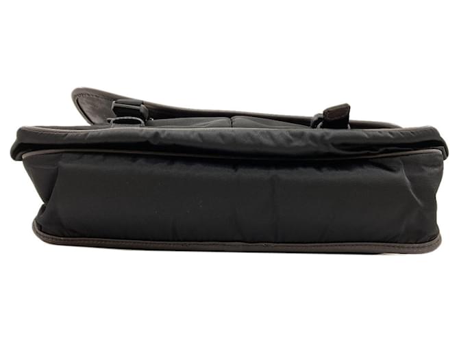 Borsa a tracolla in nylon nero Prada - vista 4