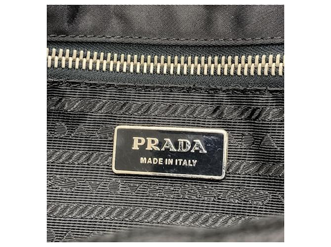 Borsa a tracolla in nylon nero Prada - vista 6