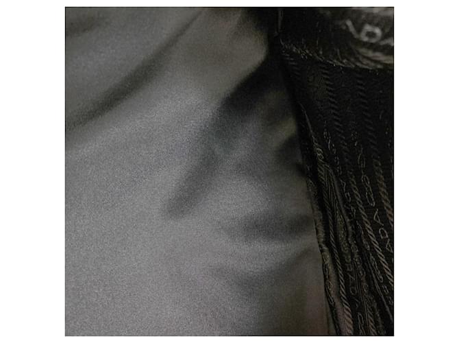 Borsa a tracolla in nylon nero Prada - vista 9