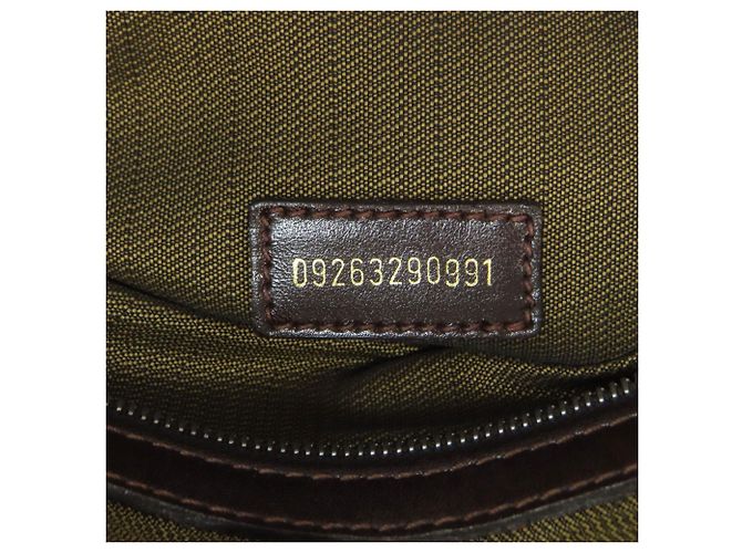 Borsa Fendi Zucca marrone pelle e tela - vista 8