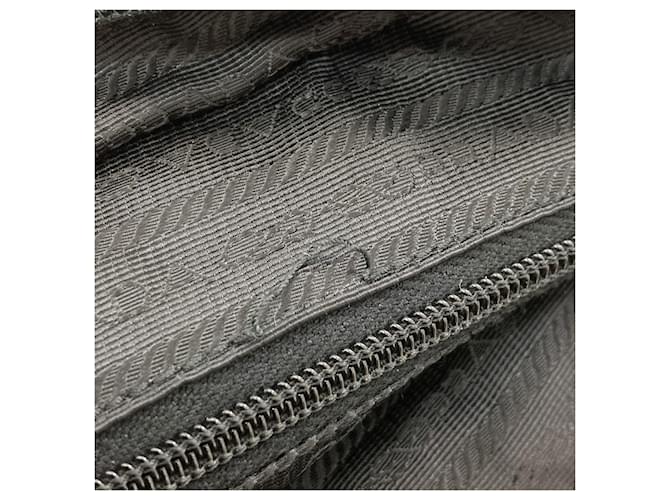 Borsa a tracolla in nylon nero Prada - vista 10