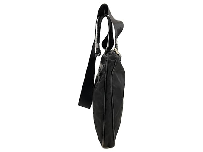 Borsa a tracolla in nylon nero Prada - vista 3