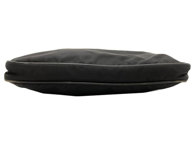 Borsa a tracolla in nylon nero Prada - vista 4