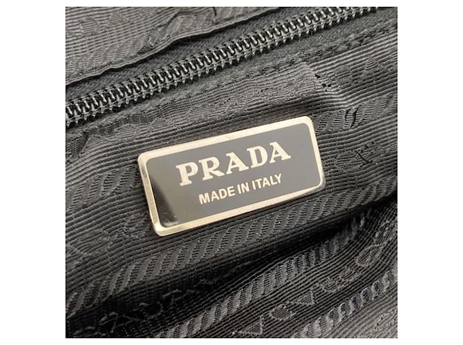 Borsa a tracolla in nylon nero Prada - vista 6