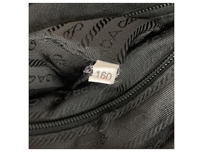 Borsa a tracolla in nylon nero Prada - vista 7