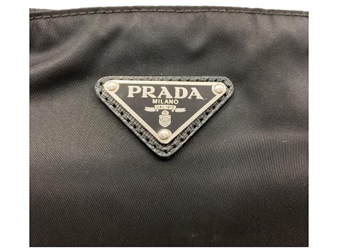 Borsa a tracolla in nylon nero Prada - vista 8