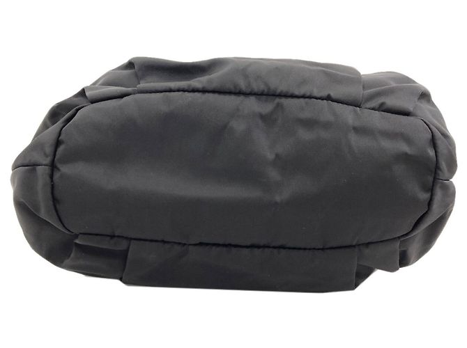 Borsa a mano Prada Ribbon in nylon nero - vista 4