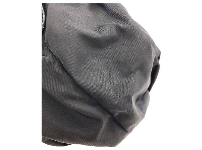 Borsa a mano Prada Ribbon in nylon nero - vista 9