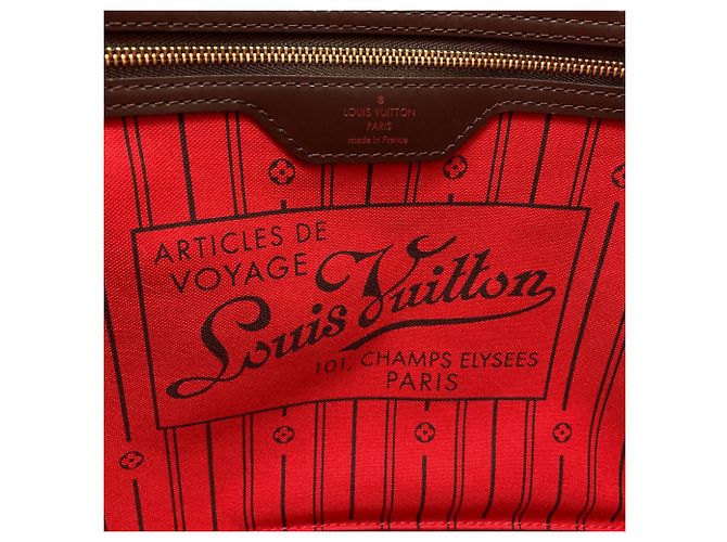 Borsa Tote Louis Vuitton Neverfull MM Damier ebene - vista 6