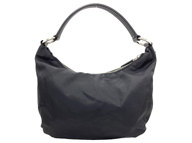 Borsa Hobo a Spalla Singola Prada Nero - vista 2