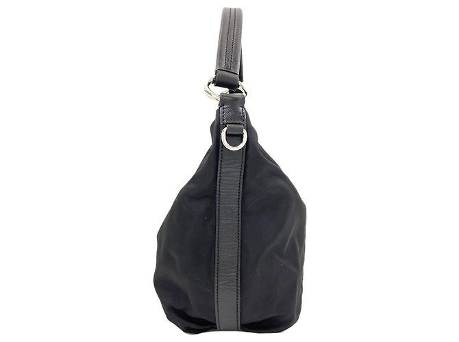 Borsa Hobo a Spalla Singola Prada Nero - vista 3