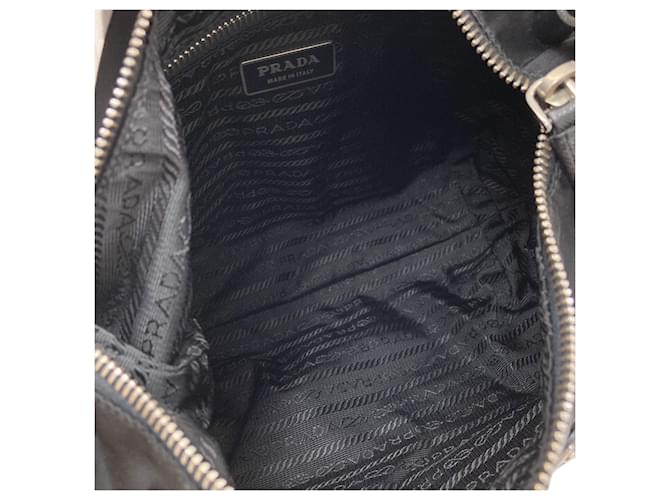 Borsa Hobo a Spalla Singola Prada Nero - vista 5