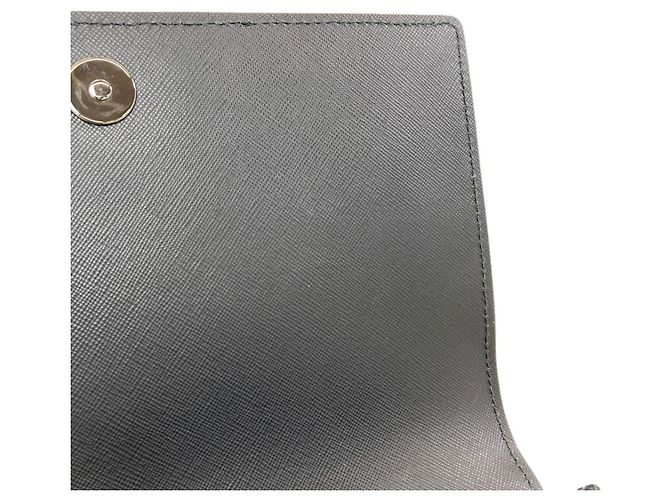 Borsa a tracolla in pelle Versace Nero - vista 10