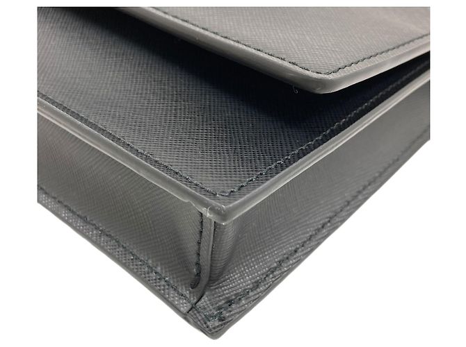Borsa a tracolla in pelle Versace Nero - vista 14