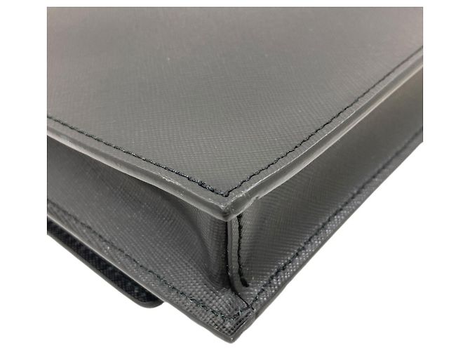 Borsa a tracolla in pelle Versace Nero - vista 17