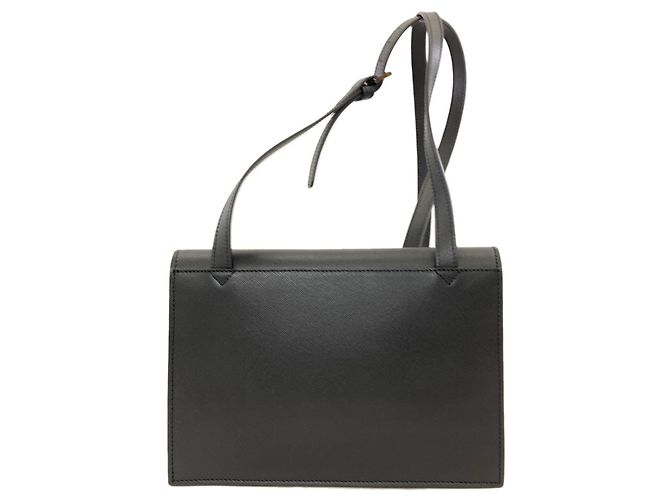Borsa a tracolla in pelle Versace Nero - vista 2