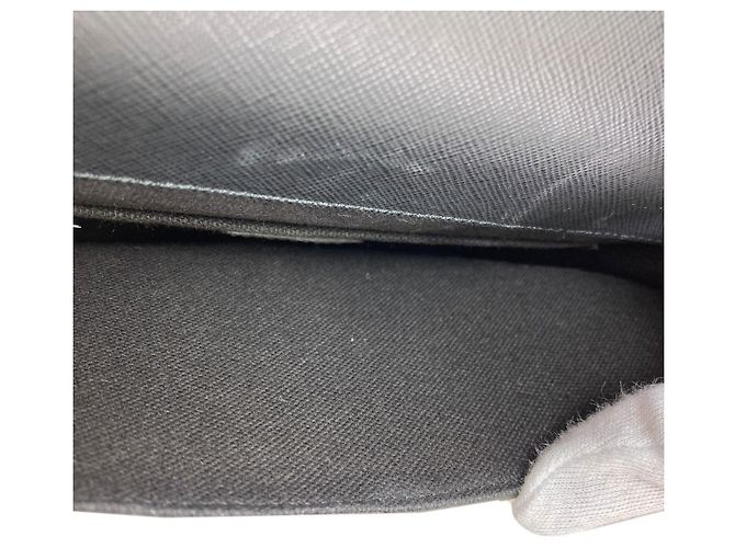 Borsa a tracolla in pelle Versace Nero - vista 8