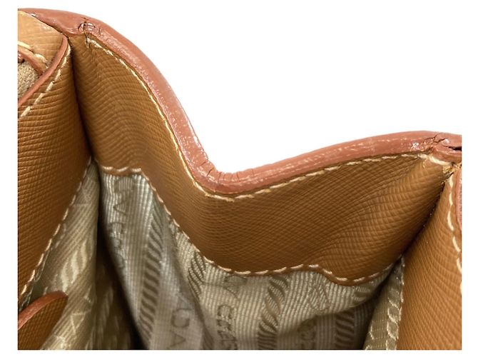 Borsa Prada BN1293 Galleria Marrone - vista 10