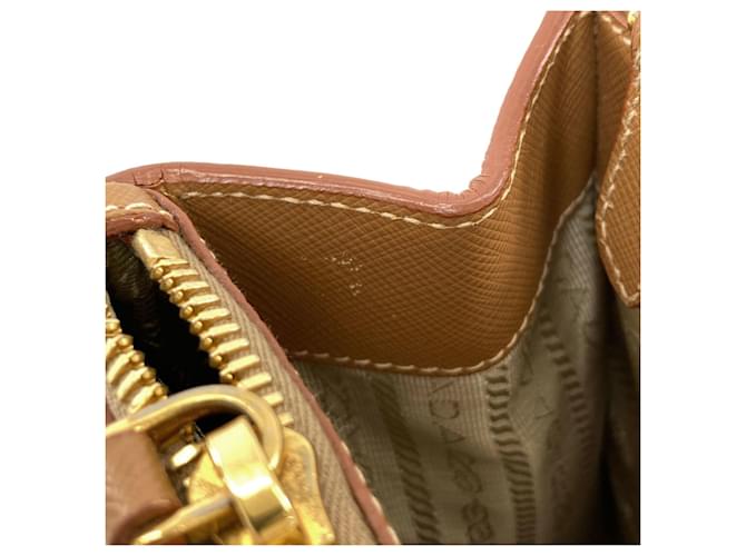 Borsa Prada BN1293 Galleria Marrone - vista 11