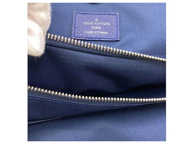Borsa Trolley Tote Louis Vuitton Monogram Bandana Blu - vista 10