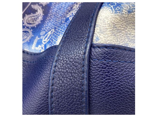 Borsa Trolley Tote Louis Vuitton Monogram Bandana Blu - vista 13