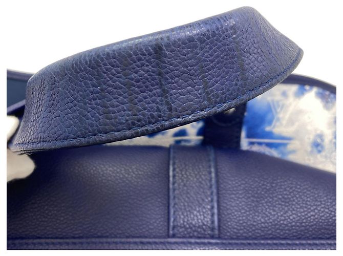 Borsa Trolley Tote Louis Vuitton Monogram Bandana Blu - vista 20