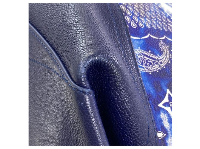 Borsa Trolley Tote Louis Vuitton Monogram Bandana Blu - vista 25