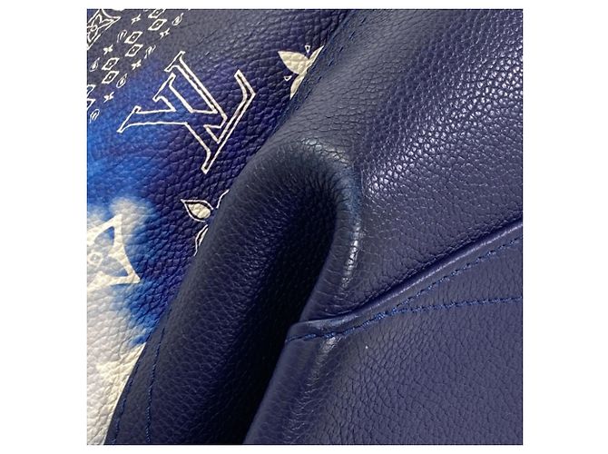 Borsa Trolley Tote Louis Vuitton Monogram Bandana Blu - vista 26