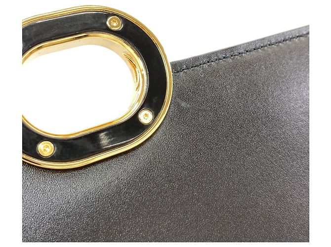 Gucci 520981 Borsa a Spalla con Catena Interlocking G Nero - vista 10