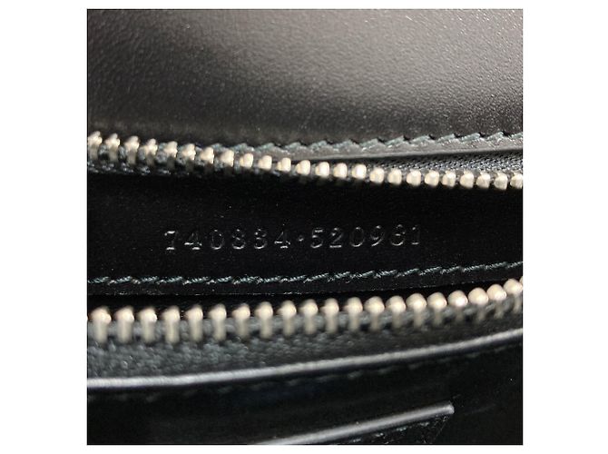 Gucci 520981 Borsa a Spalla con Catena Interlocking G Nero - vista 7