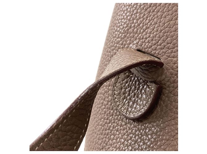 Hermès Hermes Evelyne 3 GM Schultertasche Taupe - Ansicht 10