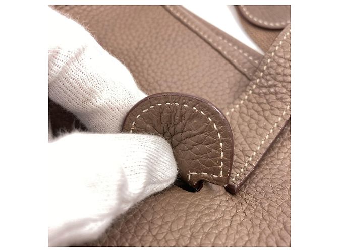 Hermès Hermes Evelyne 3 GM Schultertasche Taupe - Ansicht 7