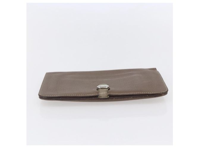 Hermès Dogon Duo in pelle combinata Marrone - vista 6