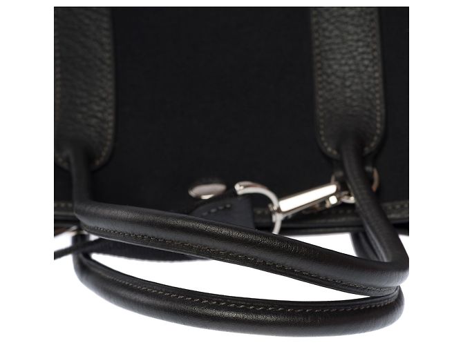 Hermès Bolso HERMES Garden Party en Lona Negro - 103608 - vista 9