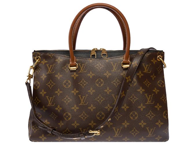 Borsa LOUIS VUITTON Pallas in Toile Marrone - 103631 - vista 3