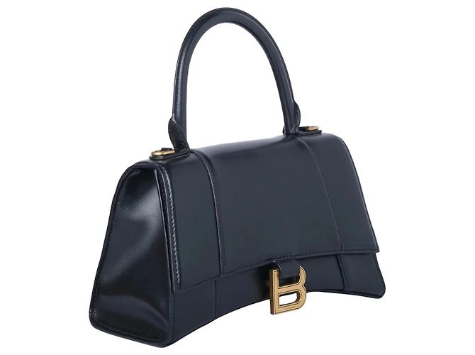 Borsa Balenciaga Small Hourglass in pelle Nero - vista 2
