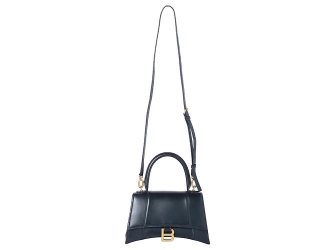 Borsa Balenciaga Small Hourglass in pelle Nero - vista 5