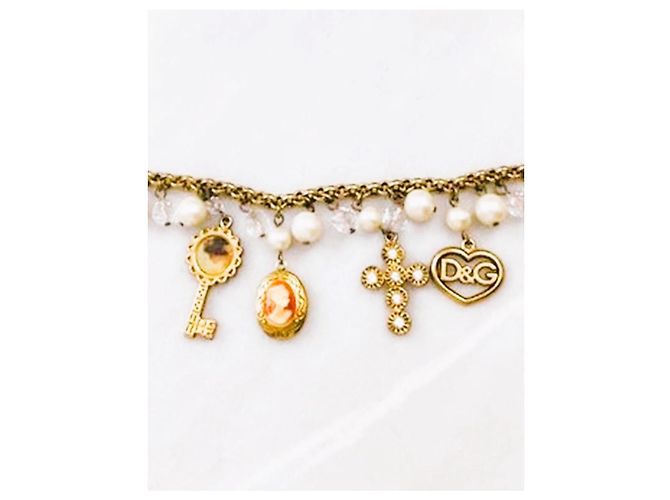 Bracciale Dolce & Gabbana Cammeo Stile Vittoriano Dorato D'oro - vista 15