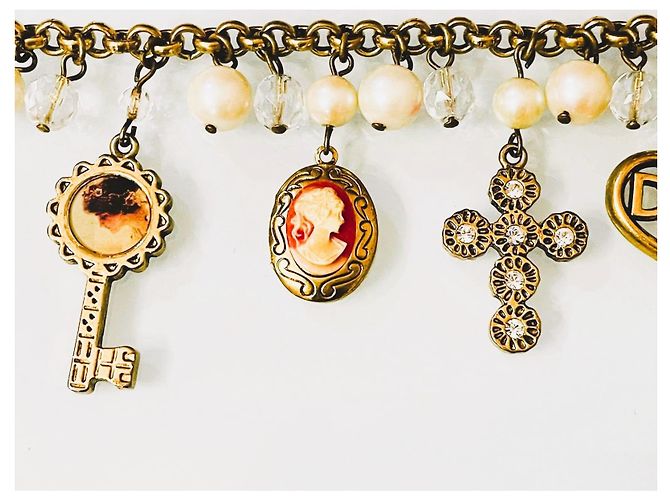 Bracciale Dolce & Gabbana Cammeo Stile Vittoriano Dorato D'oro - vista 4