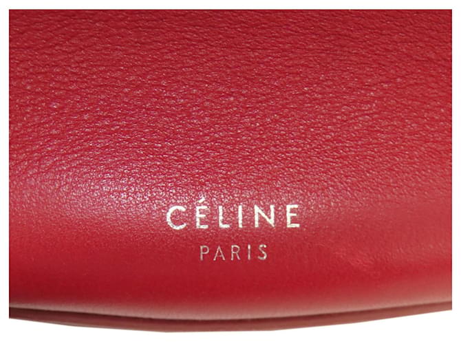 Céline Borsa a tracolla a secchiello Celine Big Bag Rosso - vista 6