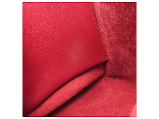 Céline Borsa a tracolla a secchiello Celine Big Bag Rosso - vista 8