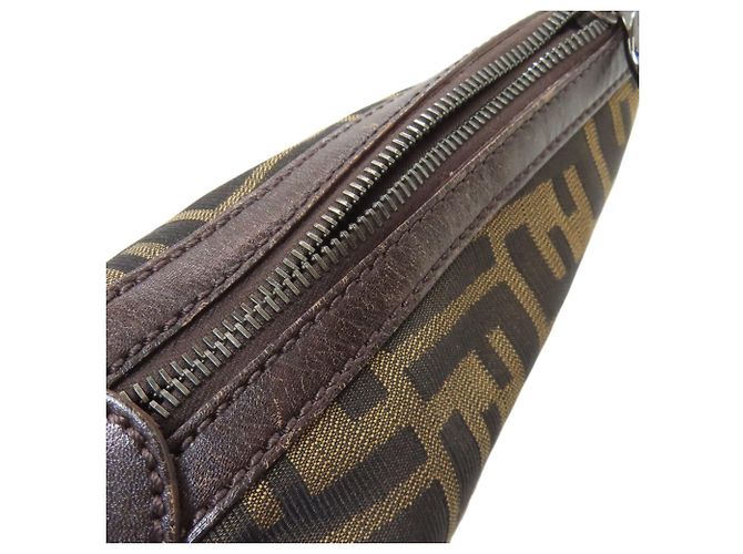 Fendi Zucca Muster Canvas Ein-Schulter-Tasche Braun - Ansicht 11