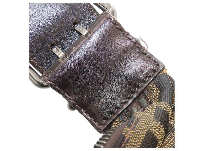 Fendi Zucca Muster Canvas Ein-Schulter-Tasche Braun - Ansicht 18