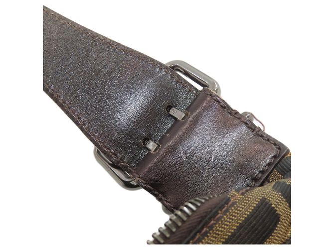 Fendi Zucca Muster Canvas Ein-Schulter-Tasche Braun - Ansicht 19