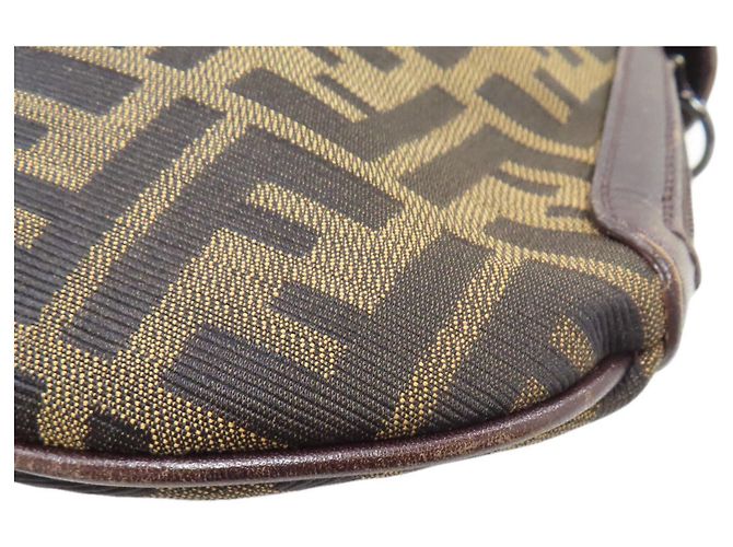 Fendi Zucca Muster Canvas Ein-Schulter-Tasche Braun - Ansicht 24