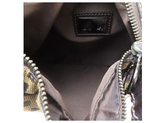 Fendi Zucca Muster Canvas Ein-Schulter-Tasche Braun - Ansicht 5
