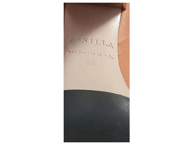 Le Silla Braune Lederstiefeletten mit Nieten - Ansicht 6