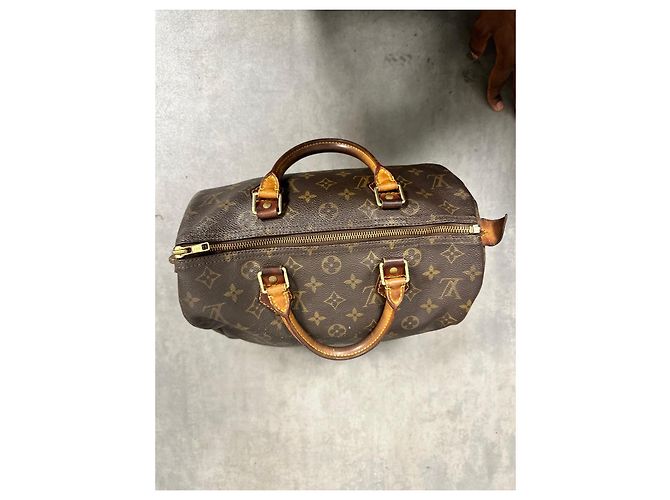Bolso Speedy 30 Monogram Louis Vuitton Castaño - vista 10